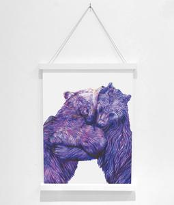 (A3 Print) Bear Hug. Product thumbnail image